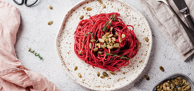 alla hjärtans dag middag röd pasta