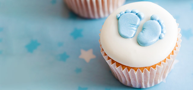 Cupcakes till babyshowern