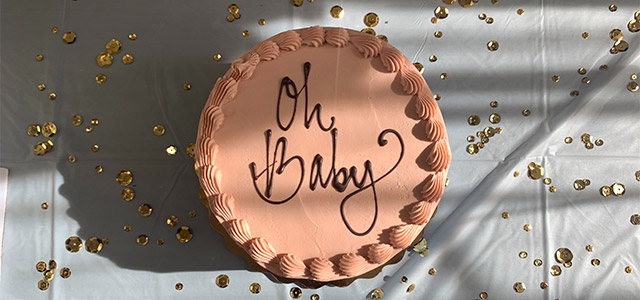 Tårta till babyshower